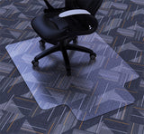 Amyracel Clear Chair Mat for Low Pile Carpet, 53'' x 45'' Thick Computer Desk Chair Mat for Carpeted Floors, Easy Glide Plastic Floor Mat for Office Chair on Carpet Protection (45'' x 53'' with Lip)