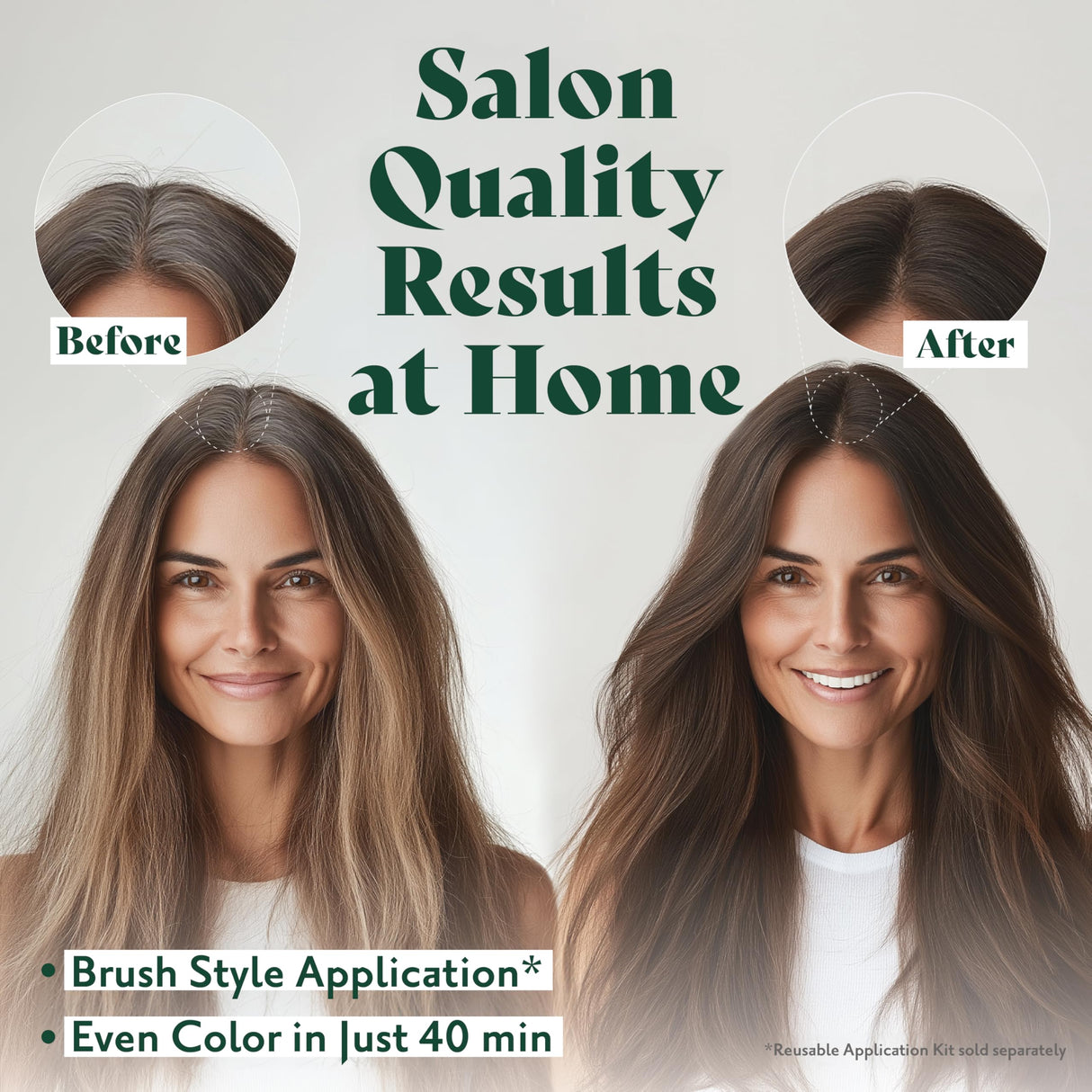 Herbatint Permanent Hair Dye - 4N Chestnut - For Up To 100% Gray Coverage of Resistant Gray Hair - Ammonia-Free, Alcohol-Free & Vegan - Salon Influenced Hair color 5.75 fl oz (4 Pack)