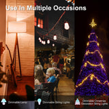 Outdoor Dimmer for String Lights, 560W Outdoor Dimmer Plug with Timer, IP65 Weatherproof Plug-in Dimmer Switch, 100FT Wireless Remote Control Dimmer for Led Lights or Lamp Patio, Christmas Lights