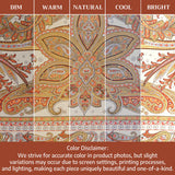 Maison d' Hermine Thanksgiving Tablecloth Kashmir Paisley 100% Cotton Tablecloth 60"x120" – Fall Harvest Dining & Holiday Décor, Washable Reusable Fabric Table Cover for Kitchen & Dining Room