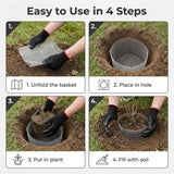 Emycool 10 Pack Gopher Baskets 5 Gallon, Gopher Cages for Planting Stainless Steel Metal Mesh to Protect Plant Root from Gophers Moles and Voles