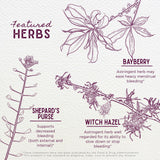 WishGarden Herbs Flow Stopper Lingering Cycle (Wombstringe) - Plant-Based Herbal Formula w/Shepherd's Purse & Witch Hazel, Moderates Breatkthrough Bleeding, Blood Flow & Spotting Between Cycles, 2oz