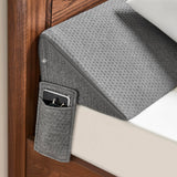 IFNOW King Size(76"x6"x10") Bed Wedge Pillow for Headboard, Mattress Gap Filler(0-8"), Bed Wedge for Gap Between Your Headboard and Mattress Dark Grey