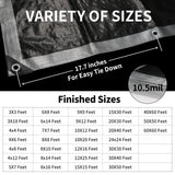 TARPAL Small Tarps 4x6 Feet(2-Pack) Heavy Duty Tarp 10.5Mil Multipurpose Protective Cover Waterproof,Snow or UV Protection,Durable Reinforced Edges,Silver/Black