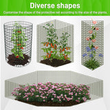 8 Pack 13.8x12 inch Plant Protector, Wire Garden Cages with Stakes & Ties