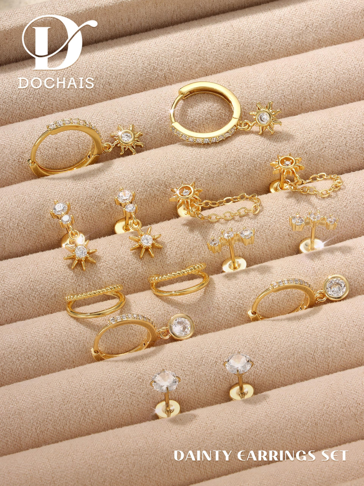 Flat Back Cartilage Earrings for Women Trendy Dainty CZ Flatback Studs