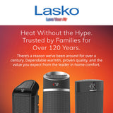 Lasko 23" Ceramic Tower Space Heater with Remote Control - Silver - 751320