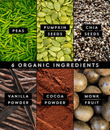 Truvani Vegan Pea Protein Powder | Chocolate | 20g Organic Plant Based Protein | 18 Servings | Keto | Gluten & Dairy Free | Low Carb | No Added Sugar