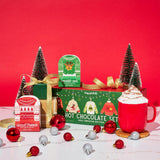 Thoughtfully, Holiday Hot Chocolate Mix Gift Set, Ugly Sweater Cocoa Sampler with 12 Flavored Packets Including Peppermint, Gingerbread, Rocky Road & More, Christmas Gift Box, Set of 12