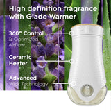 Glade PlugIns Refills Air Freshener, Tranquil Lavender & Aloe, Scented and Essential Oils for Home and Bathroom, 0.67 Fl Oz, 10 Count