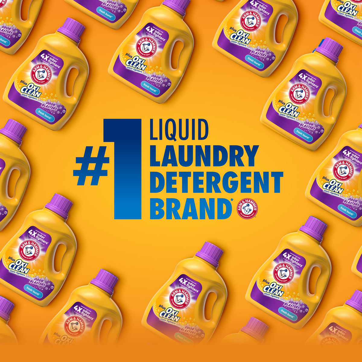 ARM & HAMMER Plus OxiClean with Odor Blasters Liquid Laundry Detergent