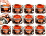 Luminar Resealable-Wick Chafing Fuel Cans, 12 Pack, 4 Hour - Premium Quality Burners for Food Warmers - No More Spills, Waste, or Hassle - Perfect for Convenient, and Long-Lasting Event Catering