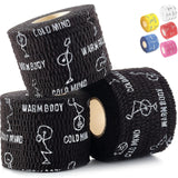 WARM BODY COLD MIND Lifting Thumb Tape for Olympic Weightlifting - Hook Grip Tape for Powerlifting, Cross Training, Gym Tape, Workout, Weight Lifting Tape, Athletic Finger Wrap (Black 3 Rolls)