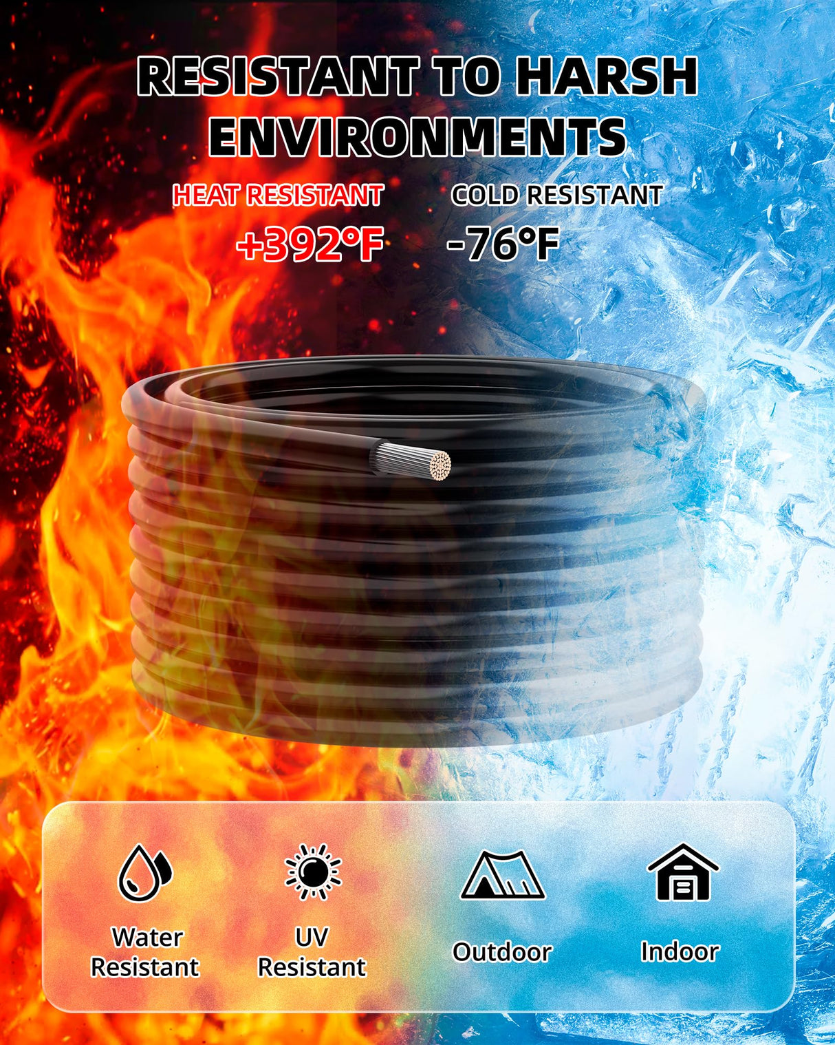 NAOEVO 16 Gauge Wire 60ft, 16 AWG Wire 6 Colors 10ft Each Spool, Flexible Silicone Tinned Copper Electrical Cable, Wiring kit for Breadboard/Automotive/DIY/Battery, 200℃
