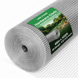 Land guard 19 Gauge Hardware Cloth, 1/2 inch 48inch×100ft Chicken Wire Fence, Galvanized Welded Cage Wire Mesh Roll Supports Poultry Netting Cage Fence………