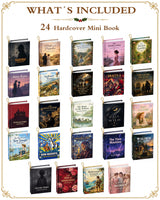 Mini Book Advent Calendar 2026 for Book Lovers, Christmas Tree Decor Books