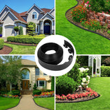 2-Inch x 100 FT Landscape Edging Border with 150 Stakes, Plastic Edging for Landscaping Garden Edging Border, Flexible Landscaping Edging for Garden Flower Beds Yard Lawn Pathway Paver (Black)