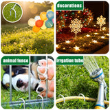 ToolTide 100 Pack 6 Inch U Shaped Garden Stakes Drip Irrigation Stakes