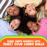 Assorted Sweet Hard Sour Candy Balls - 5 Pounds Approx 440 Pieces -Christmas Candy Bulk Candy Individually Wrapped - Ideal For Stocking Stuffers for Adults & Kids - Individually Wrapped Christmas Candy - Candy Bags Fruit Flavored Hard Candy