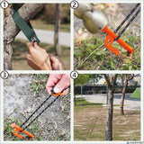 Tree Stake Kit – Heavy Duty Tree Stakes and Supports for Leaning Trees – Metal Stake for Straightening Kit with 3 Set Tree Stakes, for Staking and 13.12 Feet Tree Rope