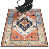 PROHALO Office Chair Mat for Hardwood Floor, 48"x60" Desk Chair Mat for Rolling Chairs, Non Slip Computer Chair Mat, Office Rug Mat for Office Home Hard Floor, Under Desk Mat for Gaming Chair-Red