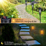 Toodour Solar Halloween Lights Outdoor, 6 Pack Solar Torch Light Waterproof