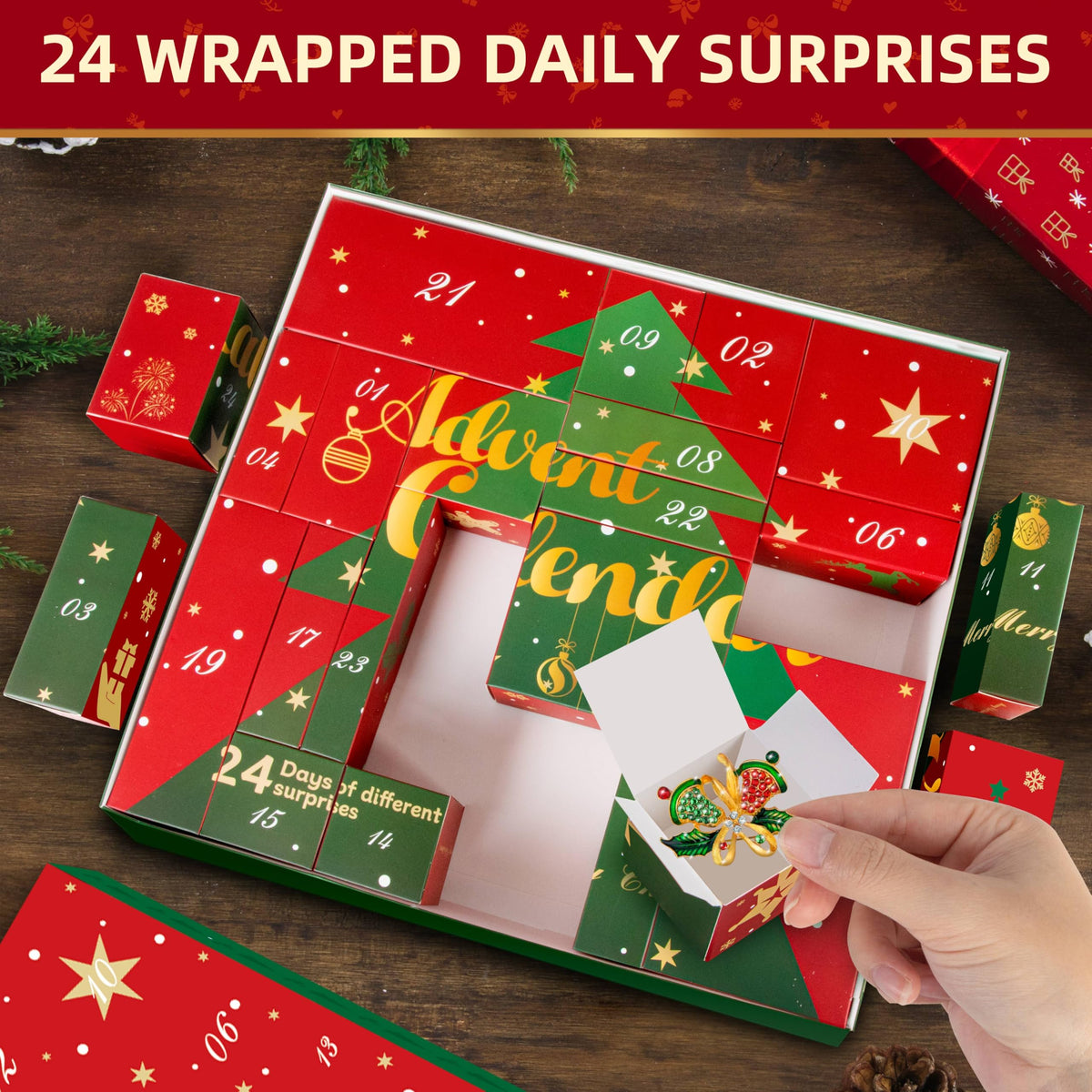 Skincare Advent Calendar 2026 for Adult Women - 24 Days of Beauty, Bath and Body Gift Set with Lotions, Scrub, Bath Bombs - Christmas Gift Basket for Girlfriend, Wife, Mom, Teen Girls