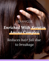 Keranique Volumizing Shampoo and Conditioner Set with Thickening Mousse - Keratin Enriched Volume Kit for Thinning, Fine, Damaged, Dry Hair - Color Safe, Sulfate Free, No Alcohol Formula for Women