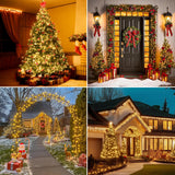 Christmas Lights Plug-in 52FT 800LEDs Cluster String Lights Indoor Outdoor
