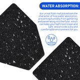 Nuanchu 20 Pack Urinal Mats for Men, Non-Slip Urinal Floor Mats for Commercial Use, Highly Absorbent, Bathroom Floor Pads for Men's Restroom (Black)