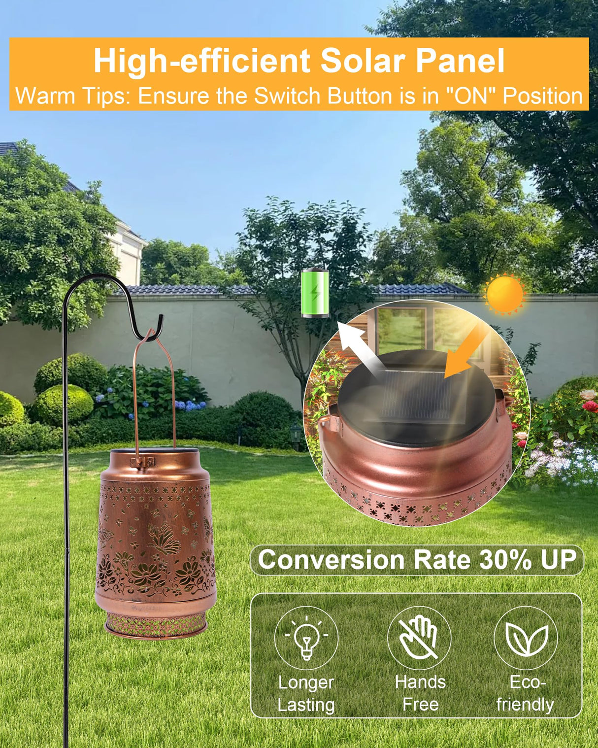 Butterfly Gifts for Women Butterfly Solar Lantern Mothers Day Gifts Birthday Gifts for Women Mom Grandma Sister Friend Garden Decor Metal Solar Lights Outside Decorative for Yard Patio Pathway Porch