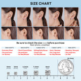 Moissanite Screw Back Earrings Men Women, Substitute Diamond Stud Earrings