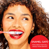 Colgate Optic White Purple Toothpaste for Whitening, Enamel-Safe Mint, 3 Pack, 4.2 oz