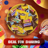 Chocolate Mix Fun Size 5 Pounds approx 160 pieces - Chocolates Christmas - Peanut M and Ms, MilkyWay, Twix, Snickers - Individually Wrapped Christmas Treats - Chocolate Variety Pack Ideal for Sharing