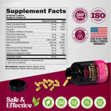 Vitamin B Complex for Men & Women - Riboflavin B2, B12, B1, B3, B5, B6, B7, B8, B9 | Vitamin C, Choline, Inositol - B-Complex Supplement - Energy, Brain & Heart Support - Made in USA, 60 Vegan Caps