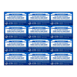 Dr. Bronner's - Pure-Castile Bar Soap (Peppermint, 5 Ounce, 12-Pack) - Made with Organic Oils, For Face, Body & Hair, Gentle & Moisturizing, Biodegradable, Vegan, Cruelty-free, Non-GMO