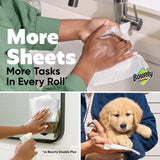 Bounty Paper Towels Quick Size, White, 16 Family Rolls = 40 Regular Rolls (Packaging May Vary)