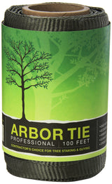 DeepRoot ArborTie Tree Straps for Staking and Guying, Flexible Tree Support Straps, Versatile Tree Rope, Tree Ties For Street Trees, Orchards, and Landscape Trees, 100’ Roll, Olive (AT 1G)