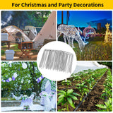 CEWOR 200 Pack Landscape Staples 4 Inches, Galvanized Metal Garden Stakes Landscaping Landscape Fabric Staples Sod Pins for Lawn, Barrier Fabric, Garden Fence, Ground Cover
