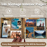 AIPASA Our Adventure Book Scrapbook Photo Album, Personalized Gifts 8.9*7.7