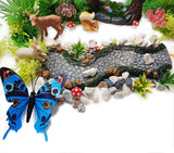 QuarenDen Fairy Garden Accessories, 27 Pcs, Fairy Garden Kit, Fairy Garden Walkway Path, Miniature Garden Figurines, Micro Landscape Ornaments for DIY Craft