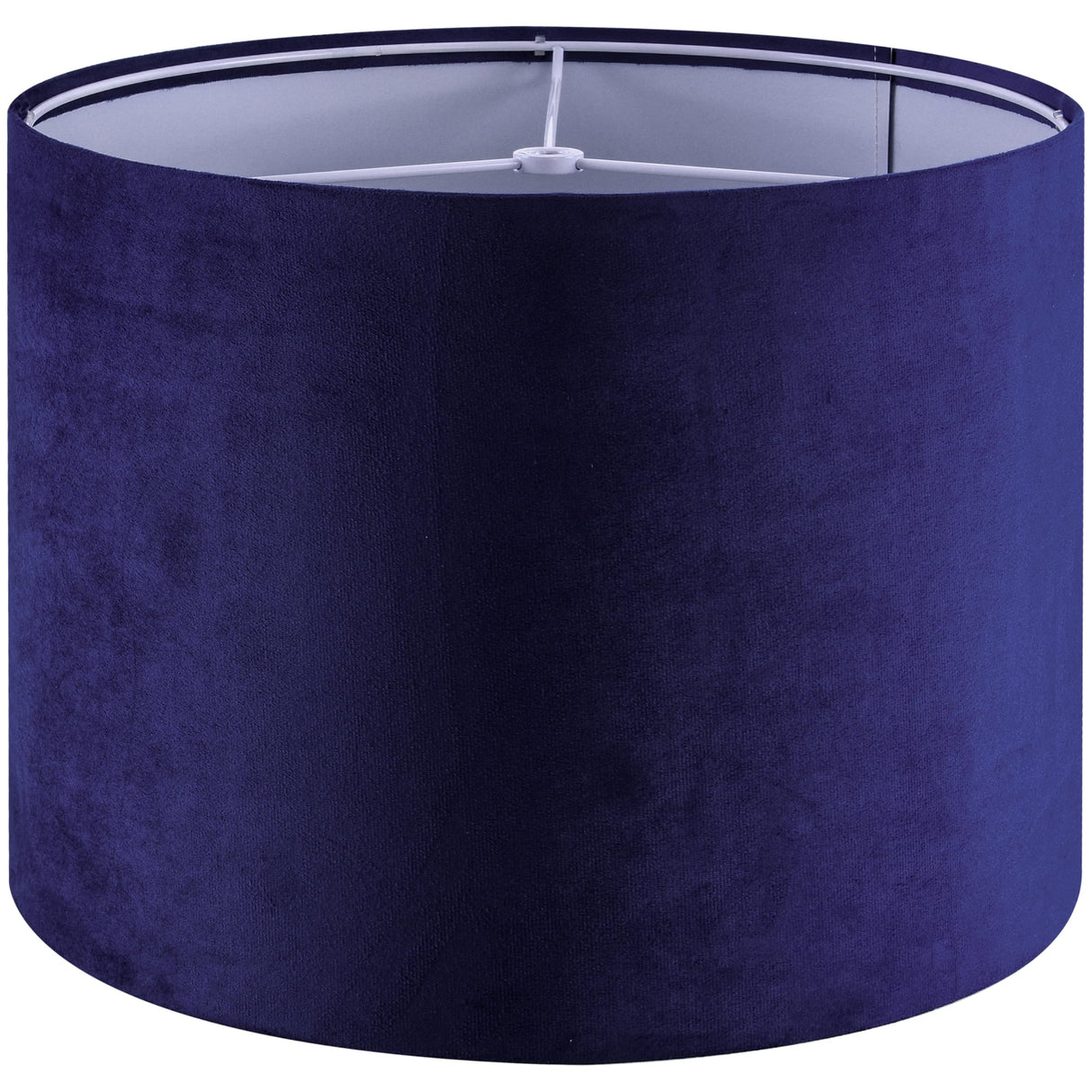 Dark Blue Velvet Drum Lamp Shade Modern Lampshade 13``Top×13``Bottom×10``High(Spider) Medium Lamp Shade for Table & Bedside Lamp Replacement Lampshades in Hand Crafted - By GO&SO
