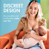 Boon Trove Silicone Manual Breast Pump - Breast Milk Collector with Storage Plug - Passive Hands Free Breast Pump for Nursing - Breastfeeding Essentials - 1 Count