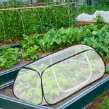 2 Pcs Pop Up Garden Rows Plant Cover,Raised Garden Beds Plants Protector