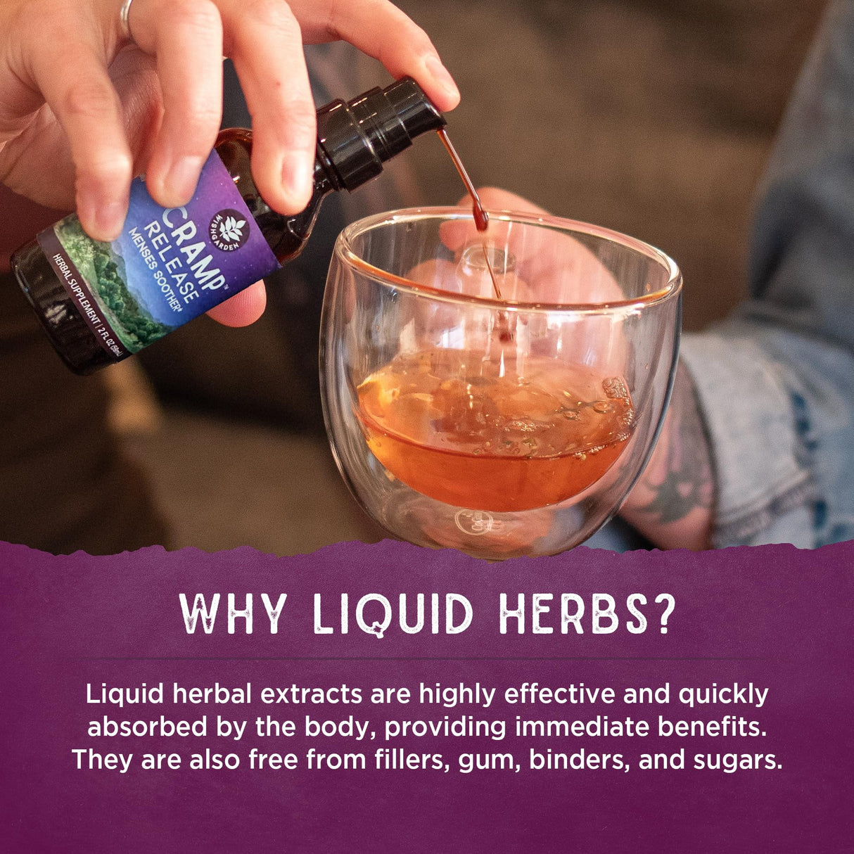 WishGarden Herbs Flow Stopper Lingering Cycle (Wombstringe) - Plant-Based Herbal Formula w/Shepherd's Purse & Witch Hazel, Moderates Breatkthrough Bleeding, Blood Flow & Spotting Between Cycles, 2oz