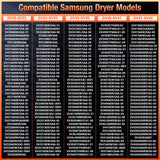 Azdele Heating Element for Samsung Dryer, Dryer Heating Element DC47-00019A for Samsung dv42h5000ew/a3 dv45h7000ew/a2 Dryer Parts, Including DC96-00887A, DC47-00016A, DC47-00018A and DC32-00007A