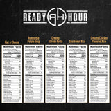 Ready Hour 120 Serving Entree Bucket-Freeze Dried Emergency Food Supply-Survival Meals with Long Shelf Life-Prepper Essentials for Disaster, Camping, Hiking, or Outdoor Use