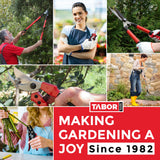 TABOR TOOLS GG21A Extendable Bypass Lopper with Compound Action, 27-40 Inch Telescopic Tree Trimmer & Branch Cutter, Long Reach Tree Pruner with 1 1/2 Inch Cut Capacity, Makes Clean Neat Cuts