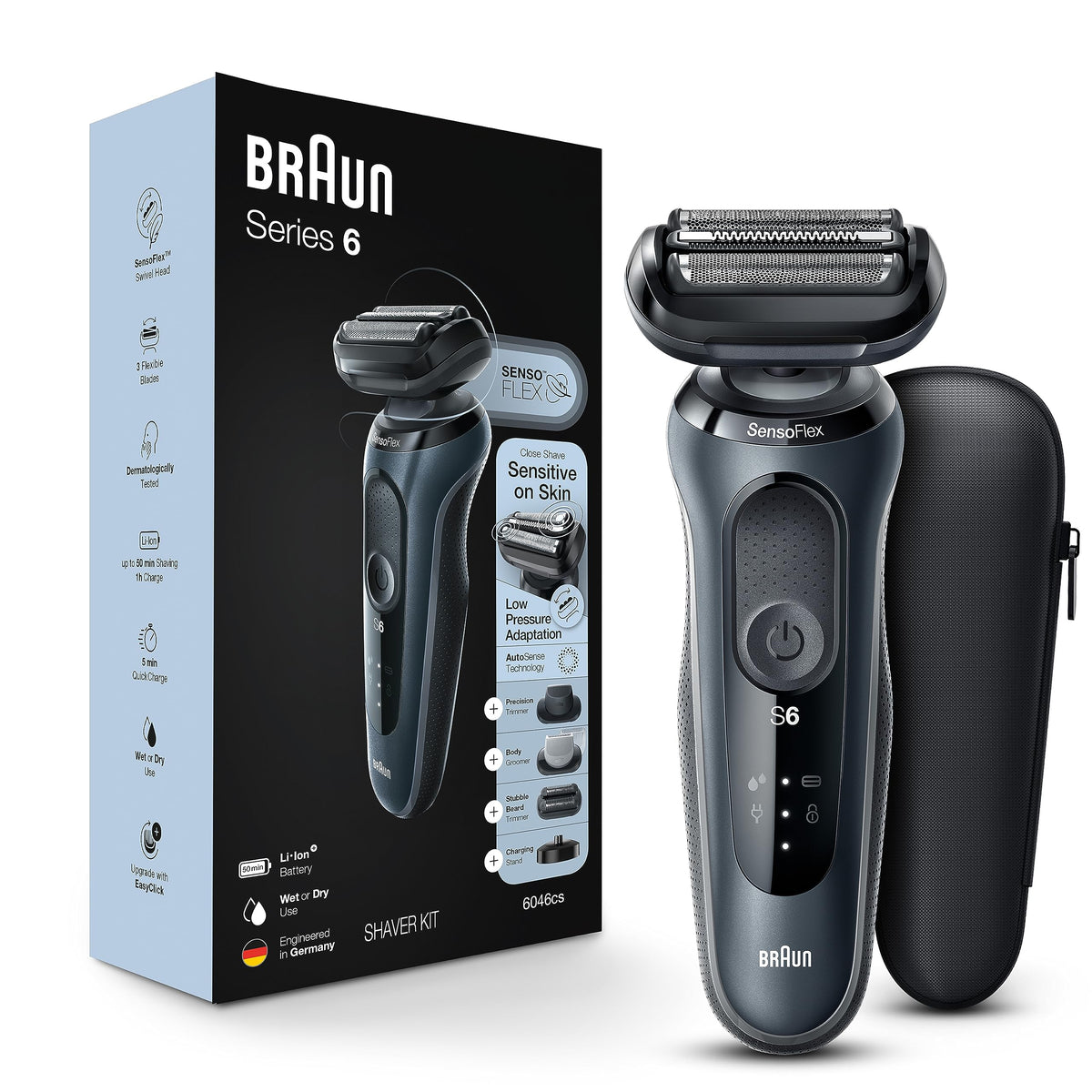 Braun Series 6 6046cs Electric Razor for Men, Wet & Dry, Electric Razo ...