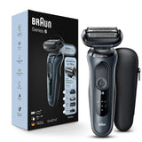 Braun Series 6 6046cs Electric Razor for Men, Wet & Dry, Electric Razor, Rechargeable, Cordless Foil Shaver with Charging Stand, Travel Case and Precision Trimmer, Black